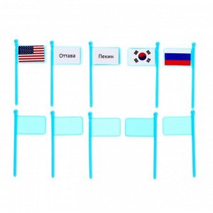 IQ-ZABIAKA Развивающий набор «Карта мира. Флаги и столицы»