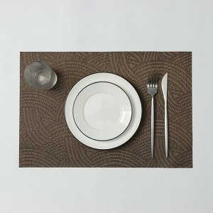 Салфетка кухонная «Узелок», 45×30 см, цвет коричневый
