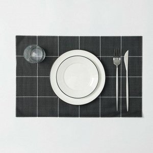 Салфетка кухонная «Классик», 45×30 см, цвет чёрный