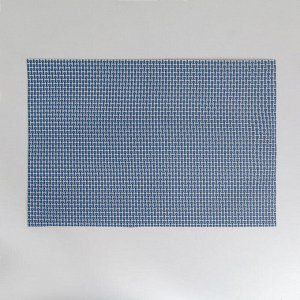 Салфетка кухонная «Плетение», 45×30 см, цвет синий