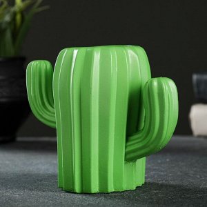 Горшок-ваза "Кактус" зеленый, 17,5х11х13см