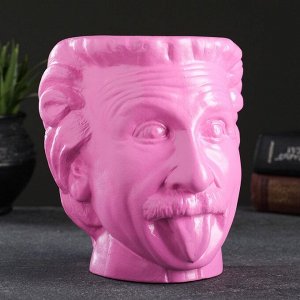 Кашпо - органайзер "Эйнштейн" розовый неон, 16х15см