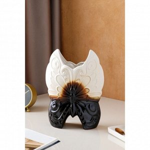 Ваза керамика настольная "Бабочка", разноцветная, 30 см