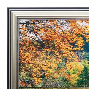 Картина "Осенний пейзаж" 33х70(36х73) см