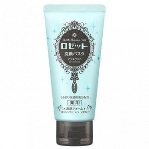 Acne Clear, Пенка для умывания против акне и микровоспалений с морскими грязями и марокканской глиной, 120 гр., Япония