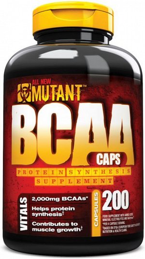 Аминокислоты BCAA MUTANT 500мг. - 200 капс.