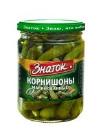 Огурцы марин Корнишоны ЗНАТОК стб 680 гр