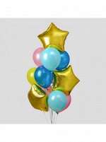 Набор шаров Нежность латекс макарун фольга набор 12 шт