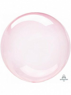 Фольга шар Сфера BUBBLE б/рис 18" Кристалл Dark Pink Anagram