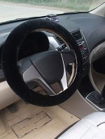 1шт Чехол для руля автомобиля из плюша машина