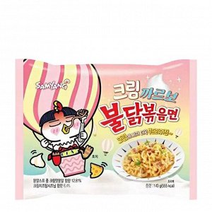 Samyang Лапша со вкусом крем-карбонары &quot;Hot chicken ramen Creamy Carbonara&quot; 140г