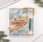 Подарочный набор ежедневник и ручки софт-тач «Волшебство начинается зимой»