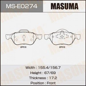 Колодки дисковые MASUMA, AN-4662K, P68048 front (1/6)