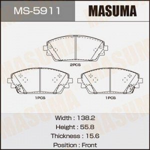 Колодки дисковые MASUMA, NP5071, P49065 front (1/12)