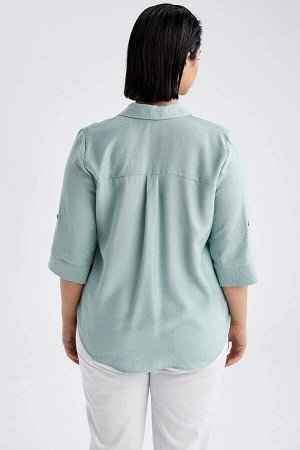 Рубашка Материал Размеры модели : рост: 1,74 грудь: 84 талия: 62 бедра: 90 Полиамид 12%,вискоз 88%