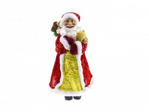 Фигура под елку Дед Мороз в красной шубе с подарками 45 см