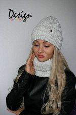 Вязаный комплект «Терри» (св.серый)
