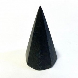 Пирамида из Шунгита 8-гранная, высокая, неполированная 3 cm, h 6 cm