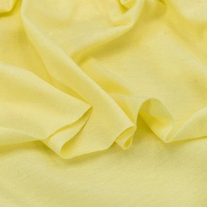 Ткань на отрез кулирка М-2013 цвет светло-желтый