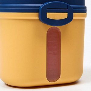 Контейнер для хранения детского питания «Корона», 360 гр., цвет желтый