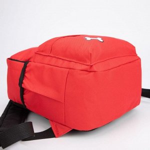 Рюкзак детский, отдел на молнии, наружный карман, дышащая спинка, 2 боковых кармана, цвет красный, «Корги»