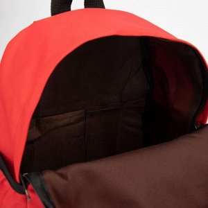 Рюкзак детский, отдел на молнии, наружный карман, 2 боковых кармана, дышащая спинка, цвет красный, «Тачка»