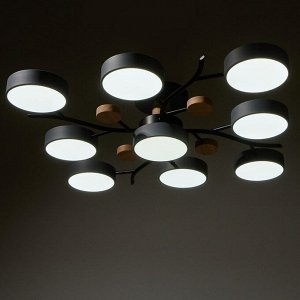 Люстра 1316/9GR LED 216Вт 3000-6000К серый 87х87х17 см