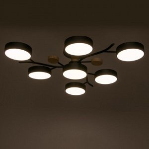 BayerLux Люстра 1316/7BK LED 168Вт 3000-6000К черный 74х74х17 см