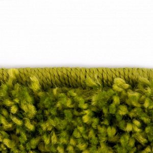 Ковёр Фризе «Шегги», цвет салатовый, овал 160х230 см