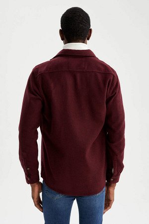 DEFACTO Куртка-рубашка с длинным рукавом Modern Fit с длинными рукавами