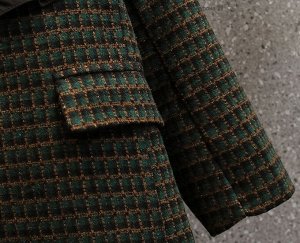 Пальто с подкладом, зеленый