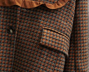 Пальто с подкладом, коричневый