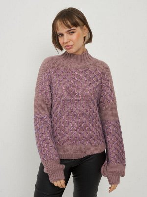 Джемпер женский 7222-40125   20838/16899-4 пепел розы/лаванда