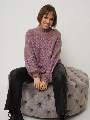 Джемпер женский 7222-40125   20838/16899-4 пепел розы/лаванда