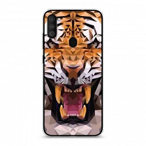 Силиконовый чехол Графический тигр на Samsung Galaxy A11