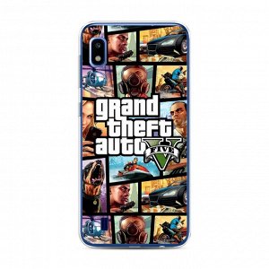 Силиконовый чехол GTA 5 кадры на Samsung Galaxy A10