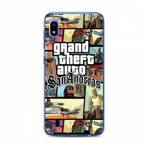 Силиконовый чехол GTA san andreas кадры на Samsung Galaxy A10