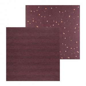 Набор бумаги для скрапбукинга «Уютный новый год», 30 x 30 см, 180 г/м