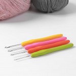 Набор крючков для вязания, d = 2-3,5 мм, 14 см, 4 шт, цвет разноцветный