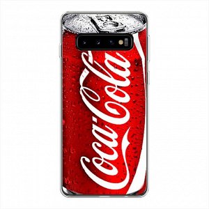 Силиконовый чехол Кока Кола на Samsung Galaxy S10 Plus