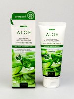 Очищающая успокаивающая пенка для кожи лица с экстрактом алоэ вера	Jigott Natural Aloe Foam Cleansing