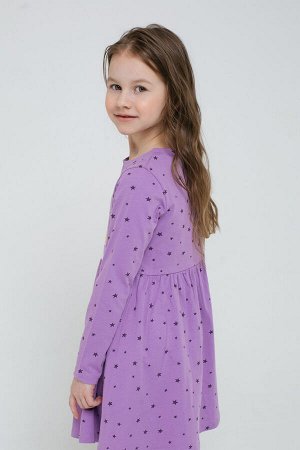 Платье для девочки Crockid К 5650 лавандовый, звездочки к1278