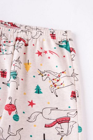 Пижама(Осень-Зима)+girls (насыщенно-красный, новогоднее волшебство)
