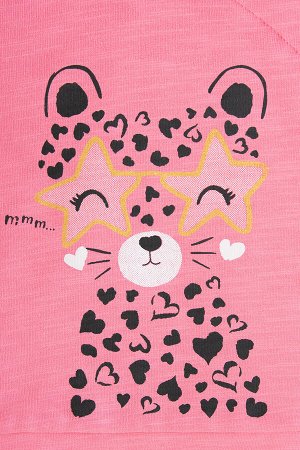 Crockid Джемпер(Осень-Зима)+baby (клубничное суфле(леопардовый котенок))