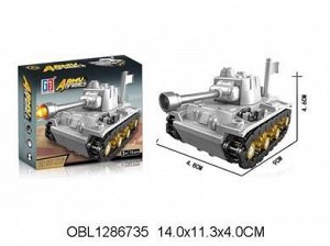 123-330 конструктор танк, 75 дет., в коробке 1286735