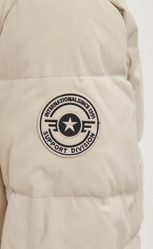 Куртка длинная женская с капюшоном SCW-IW582-СR beige