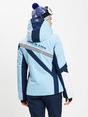 Горнолыжная куртка женская голубого цвета 77031Gl