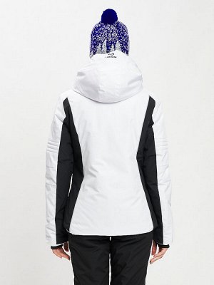 Горнолыжная куртка женская белого цвета 77034Bl