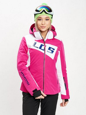Горнолыжная куртка женская розового цвета 77030R