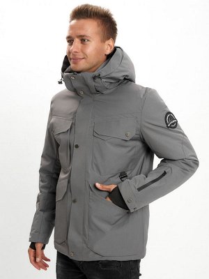 Горнолыжная куртка мужская MTFORCE серого цвета 2088Sr
